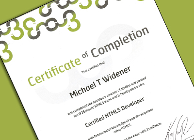 HTML certification thumnail