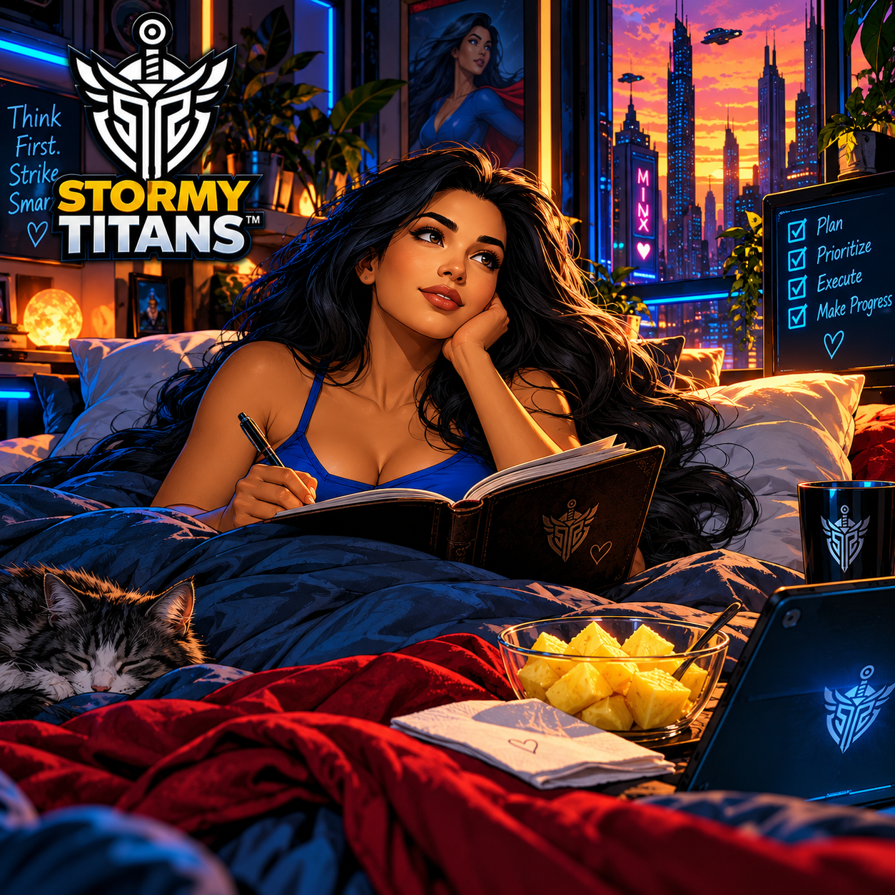 Stormy Titans Morning Stand-Up character artwork